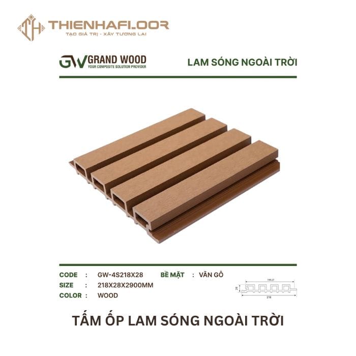 Tấm ốp lam sóng ngoài trời