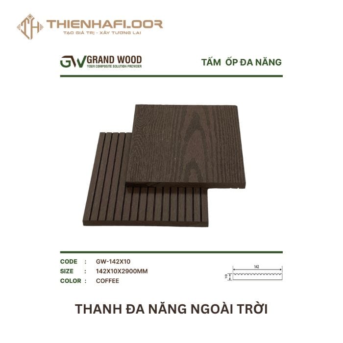 Thanh đa năng gỗ nhựa ngoài trời