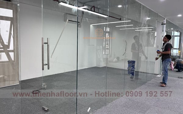 Standard Office Carpet Tile Installation Project in District 1