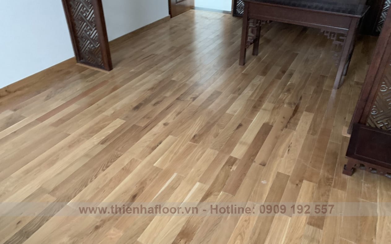 Oak Wood Flooring Installation Project in District 7