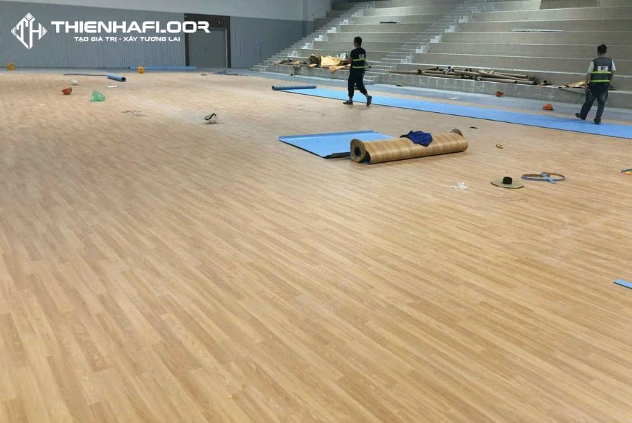 Sports vinyl roll flooring - Thien Ha Floor