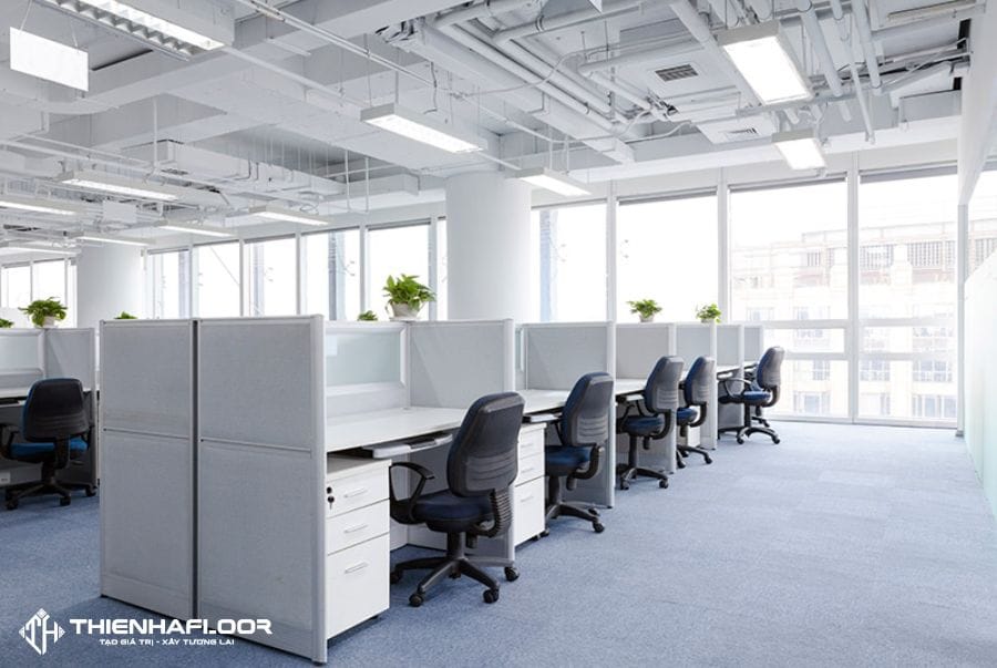Office carpet tiles contribute to a more luxurious and modern workspace