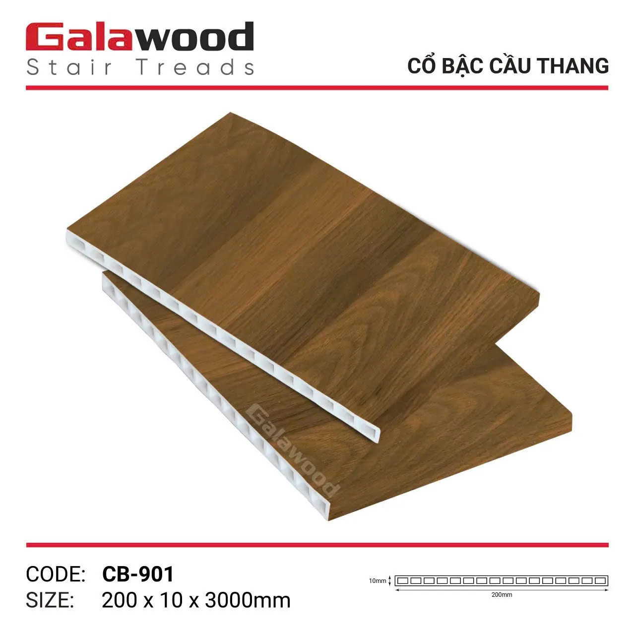 Cổ bậc cầu thang Galawood CB-901