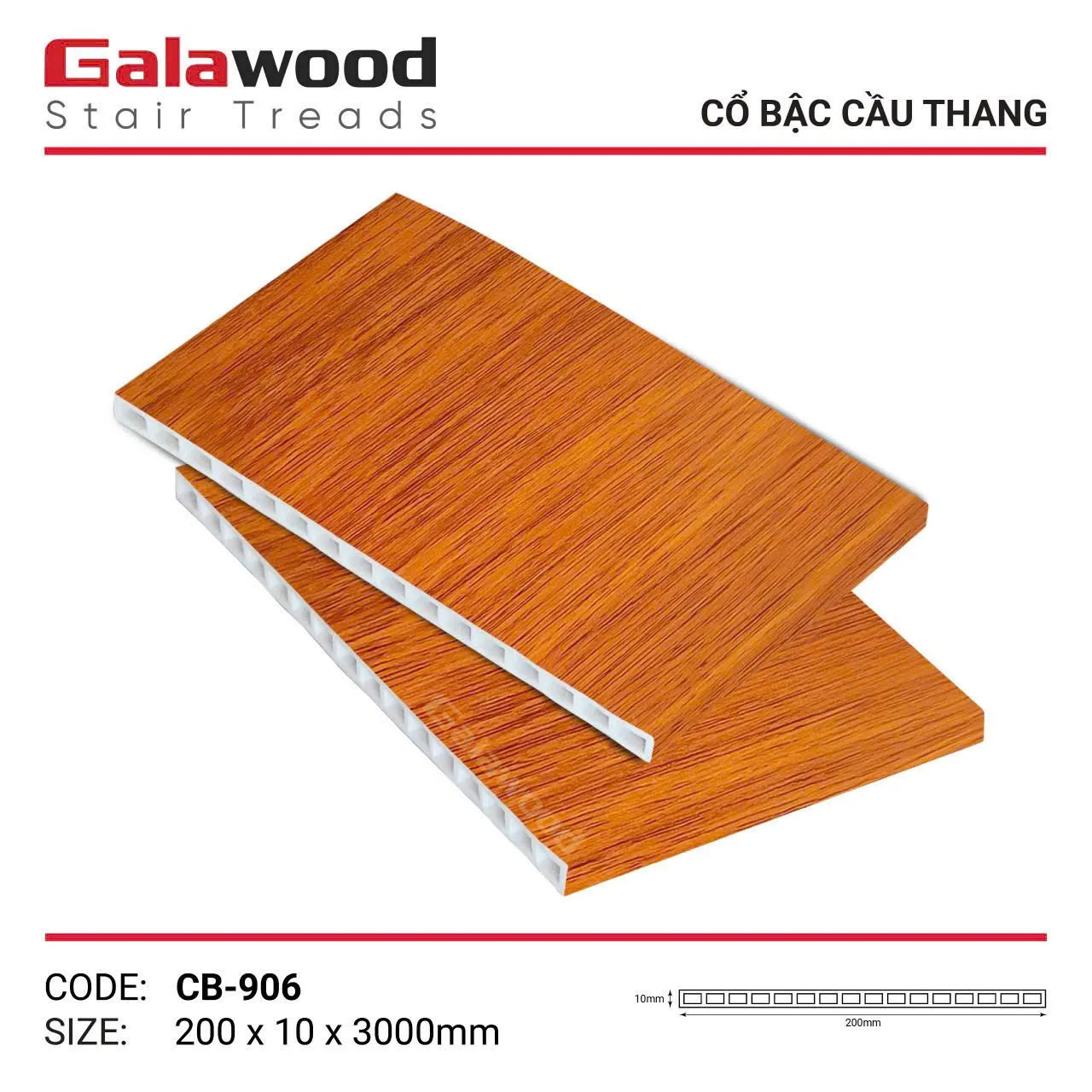 Cổ bậc cầu thang Galawood CB-906