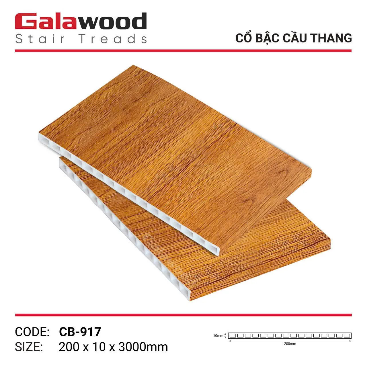 Cổ bậc cầu thang Galawood CB-917