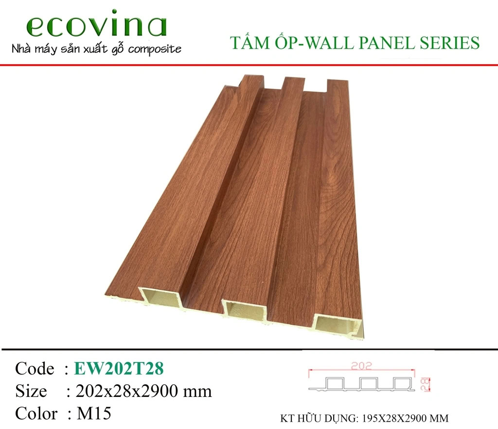 Ecovina EW202T28 M15 Wave Wall Panel