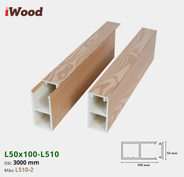 iWood L50x100-L510-2 Wood Plastic Composite Batten