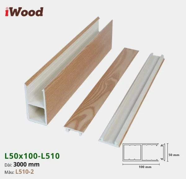 iWood L50x100-L510-2 Wood Plastic Composite Batten