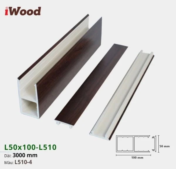 iWood L50x100-L510-4 Wood Plastic Composite Batten