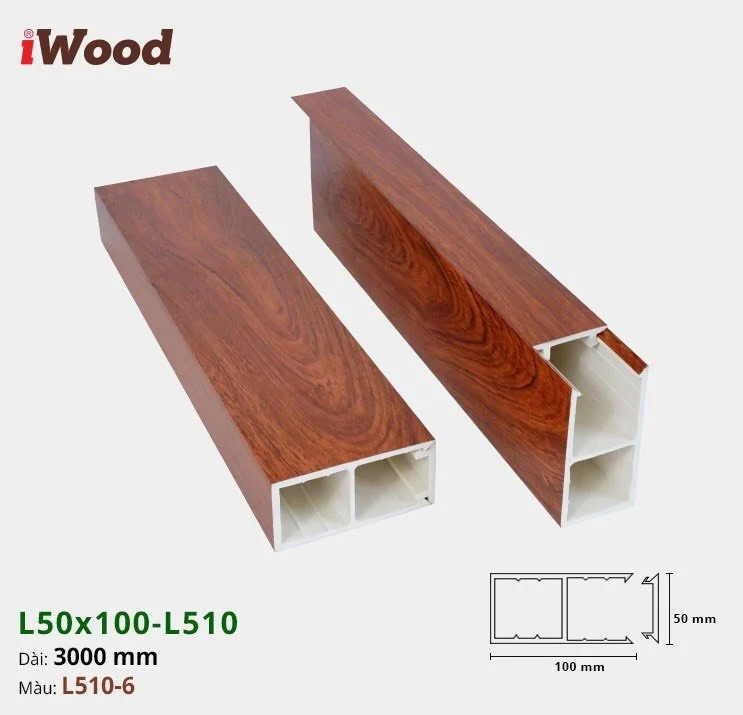 iWood L50x100-L510-6 WPC Slat
