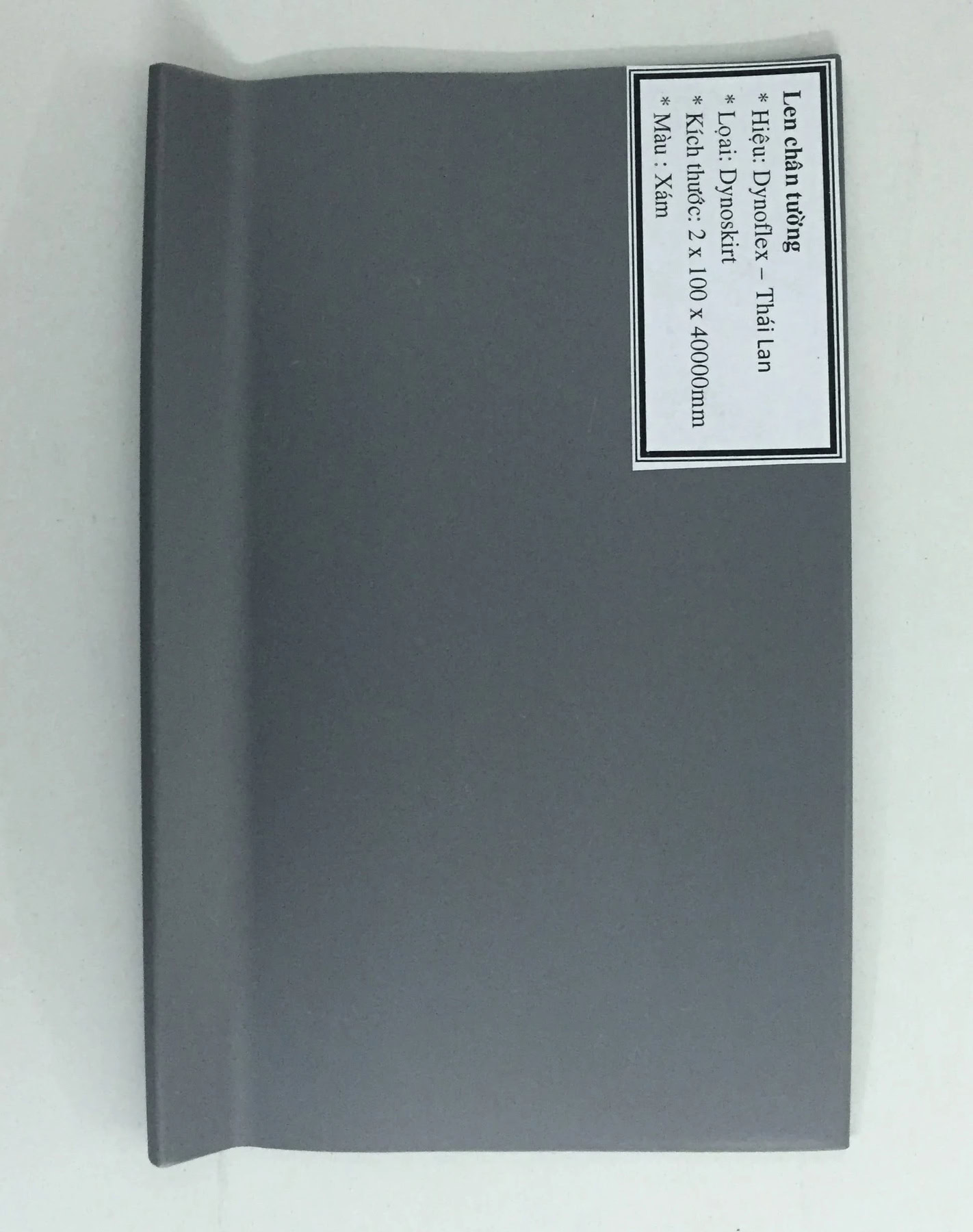 Dynoflex Dynoskirt Grey Roll Skirting Board