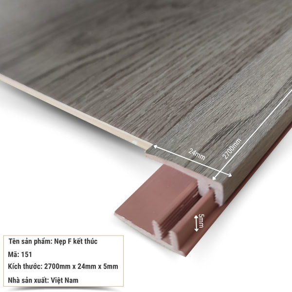 Nẹp F kết thúc sàn 151