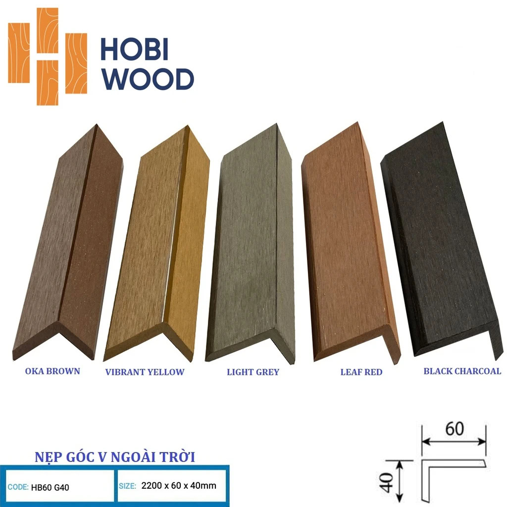 Nẹp nhựa Hobi Wood HW60G40