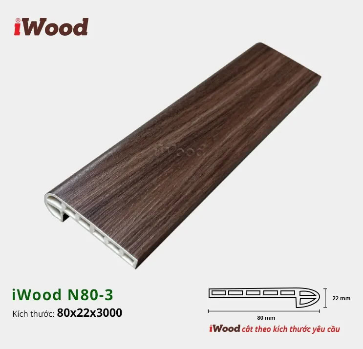 iWood N80-3 Stair Nosing Trim