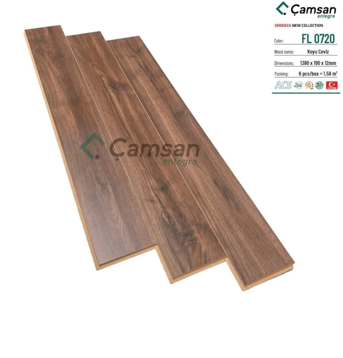 Sàn Gỗ Camsan Serenza FL 0720 12mm