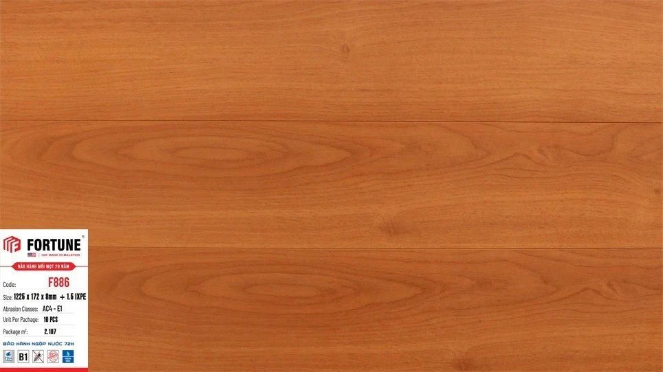 Sàn Gỗ Fortune F886 8mm