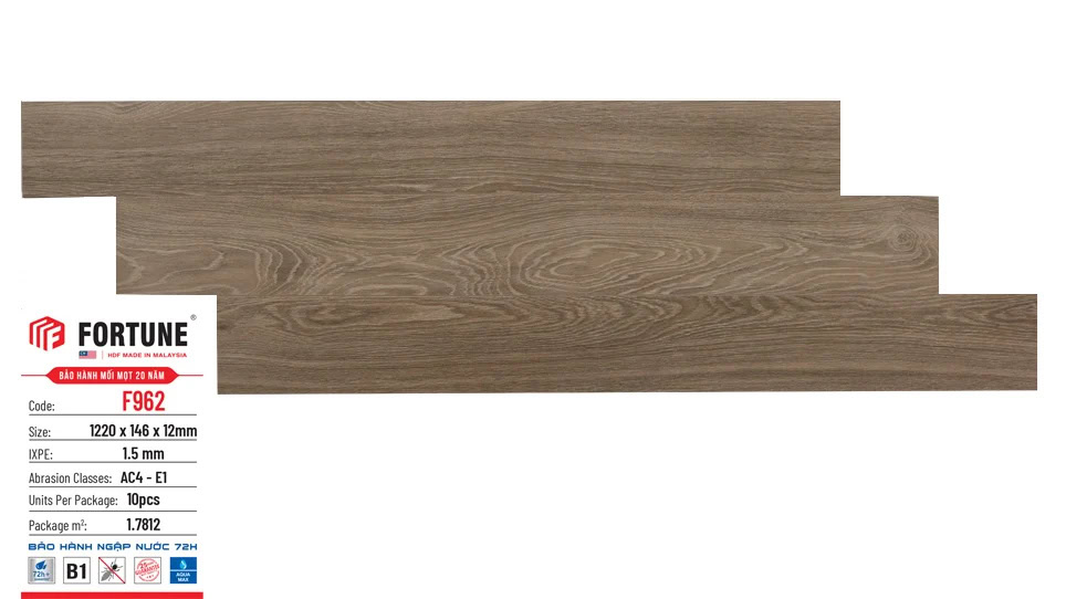 Sàn Gỗ Fortune F962 12mm