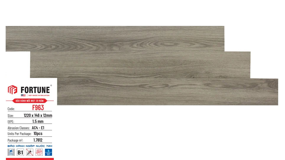 Sàn Gỗ Fortune F963 12mm
