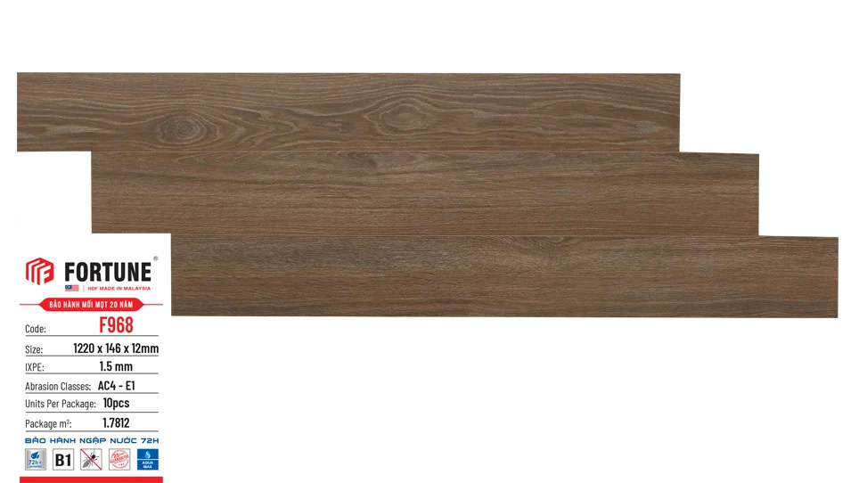Sàn Gỗ Fortune F968 12mm