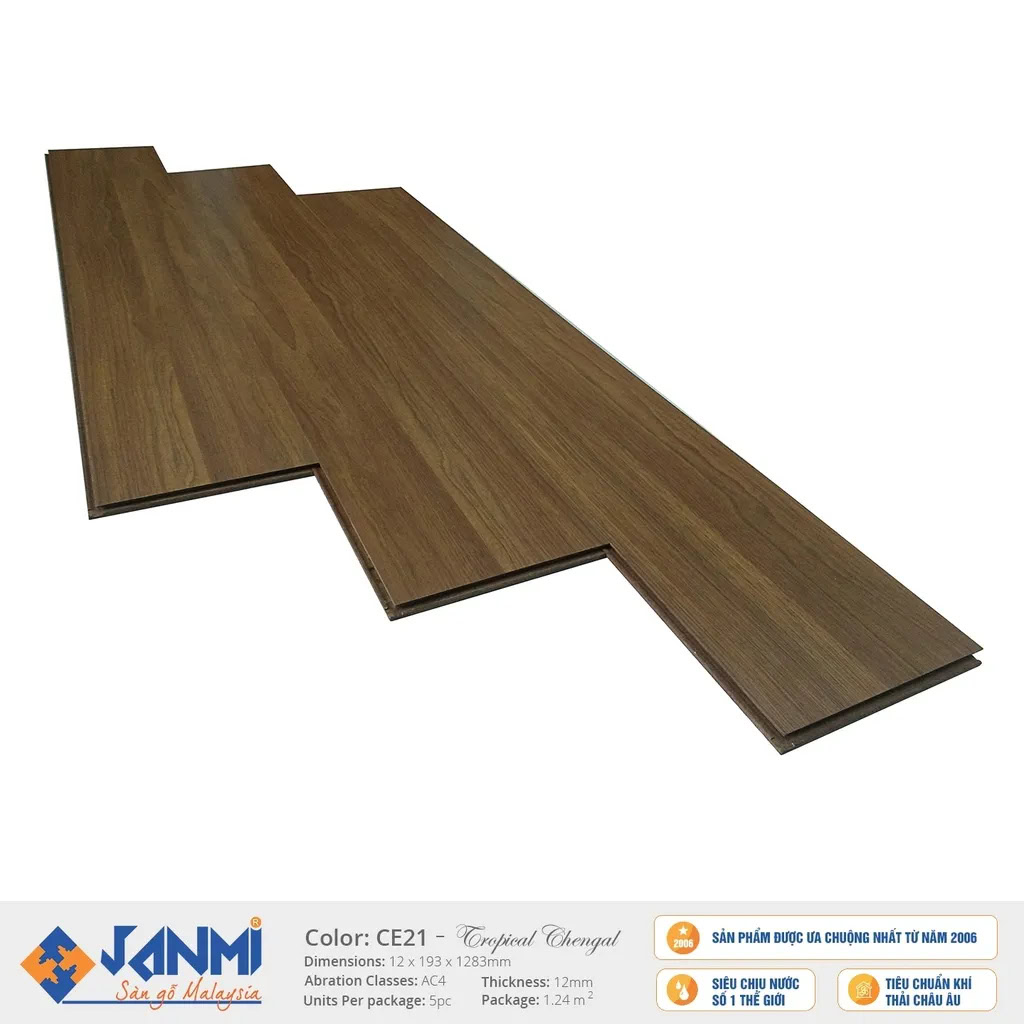 Janmi CE21 12mm Wide Plank Laminate Flooring
