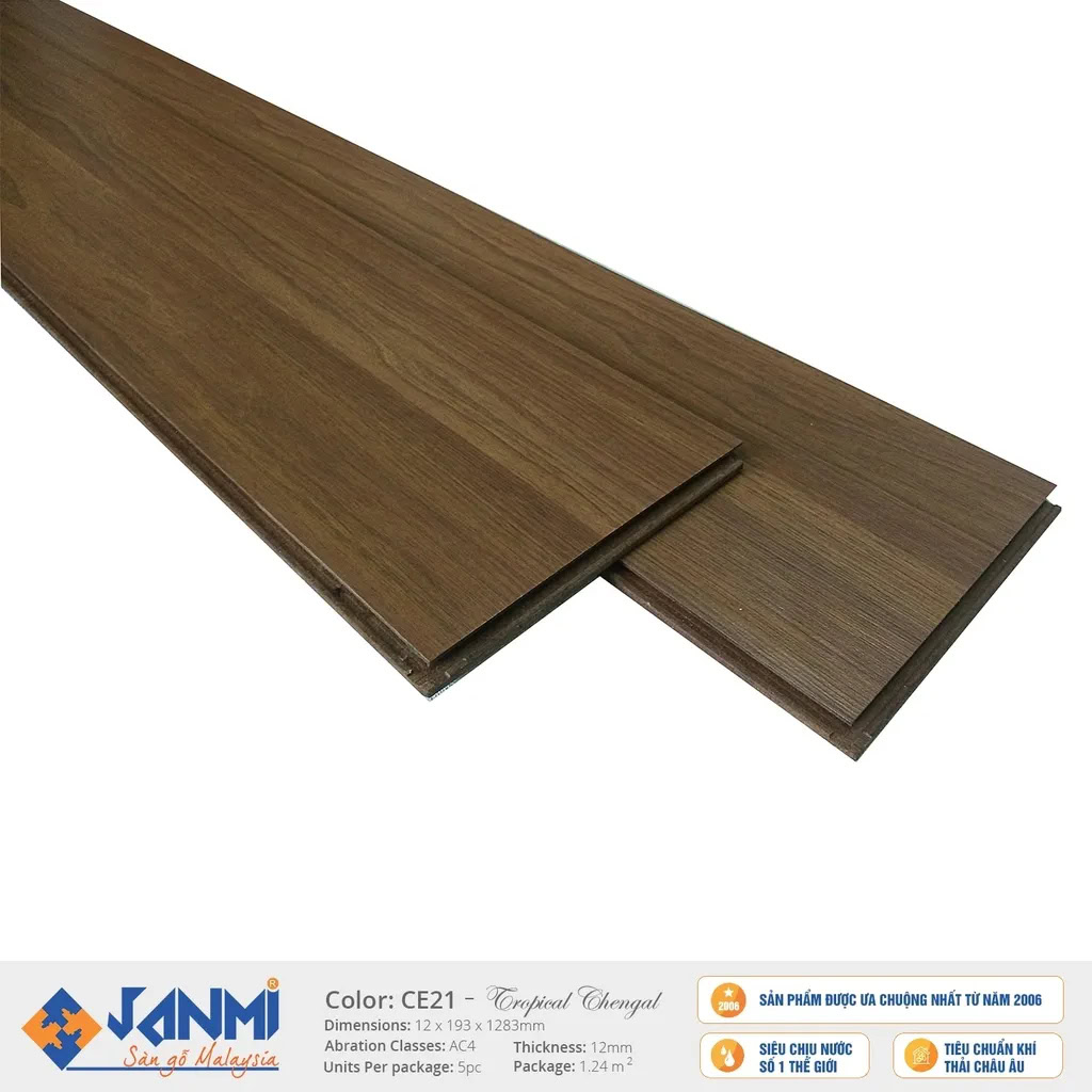 Janmi CE21 12mm Wide Plank Laminate Flooring