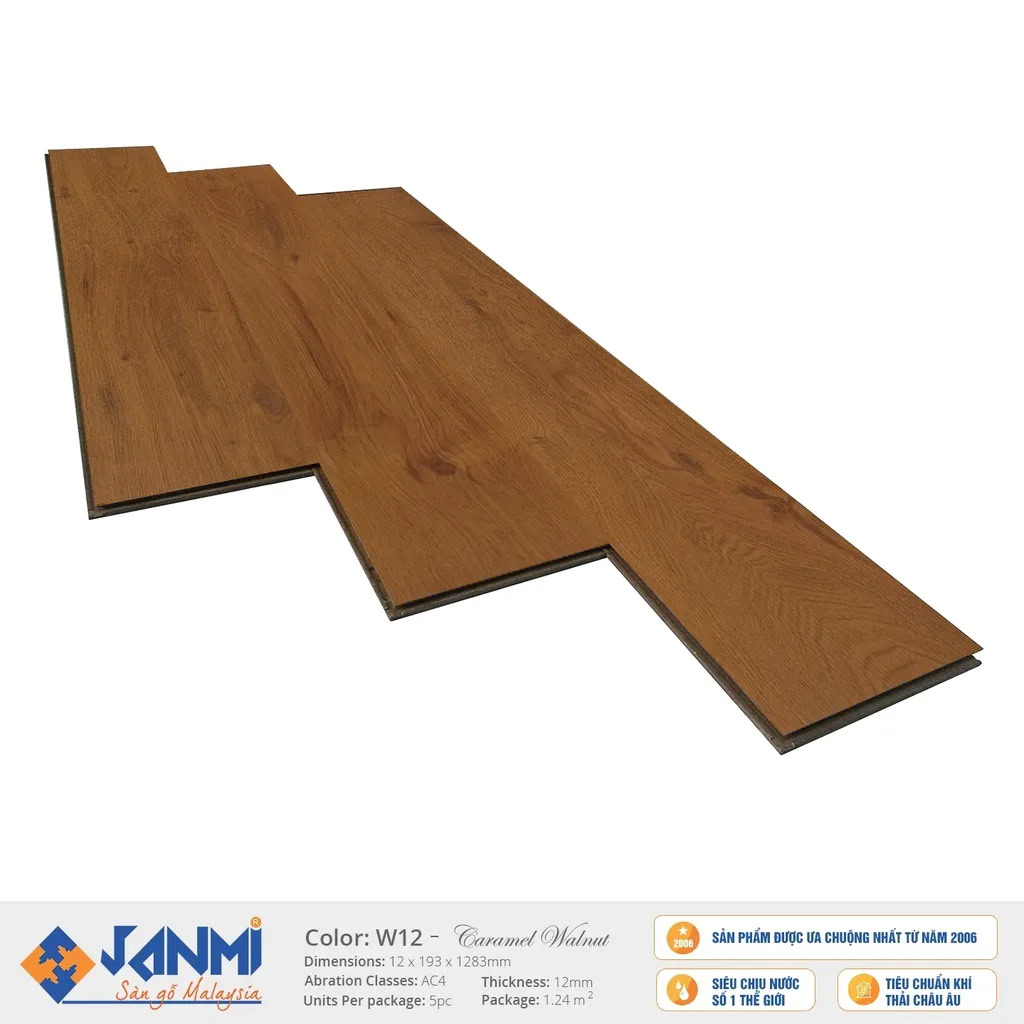 Janmi W12 12mm Wide Plank Laminate Flooring