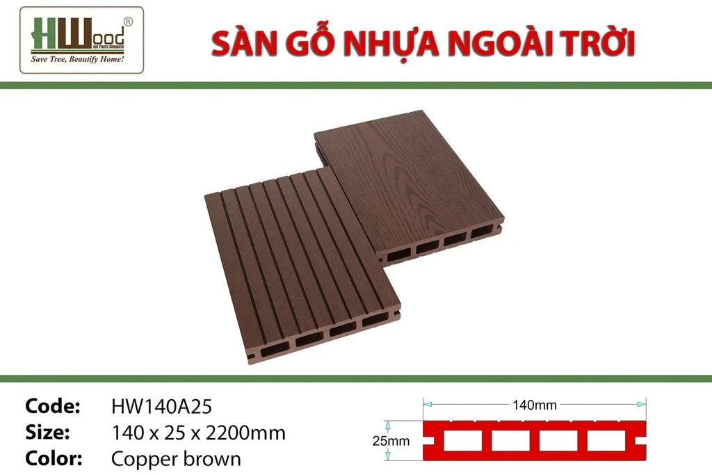 Hwood HW140A25 Outdoor Wood Flooring