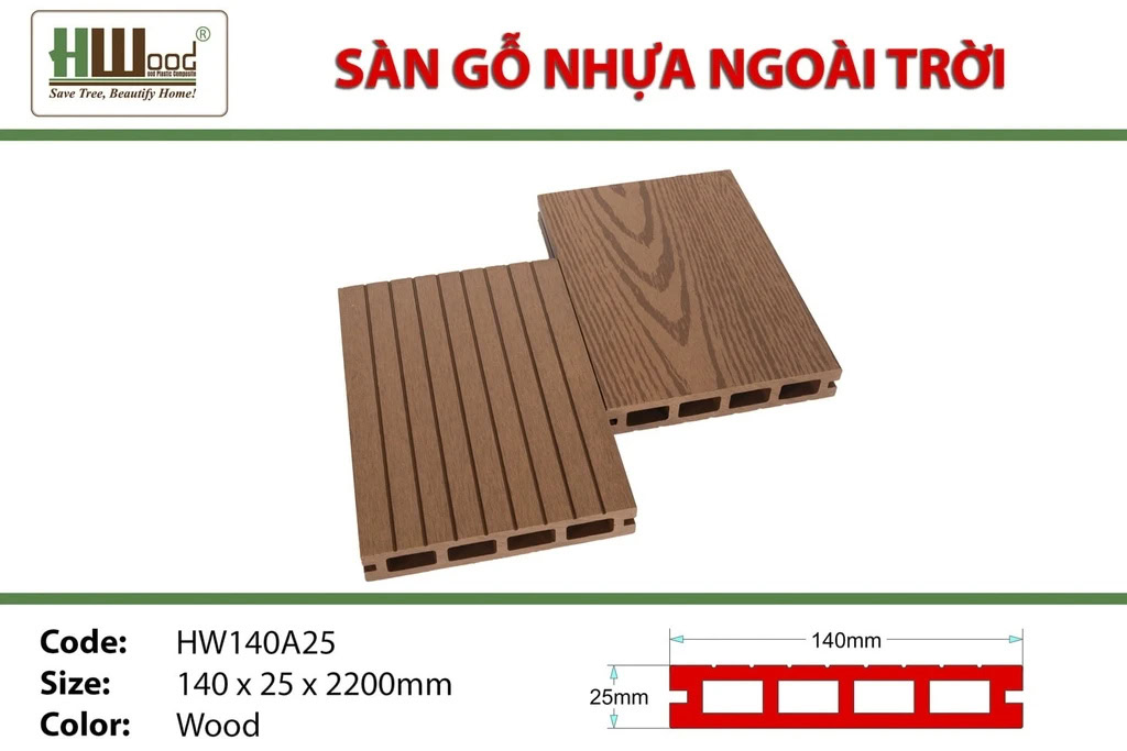 Hwood HW140A25 Outdoor Wood Flooring