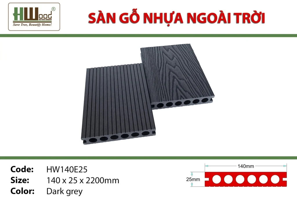 Hwood HW140E25 Outdoor Wood Flooring