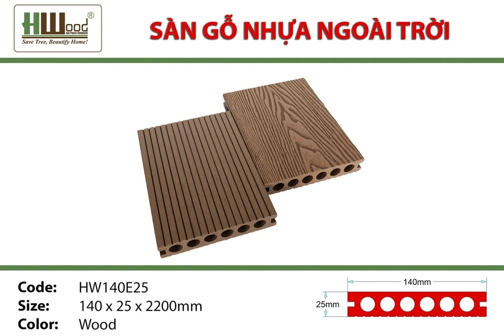 Hwood HW140E25 Outdoor Wood Flooring
