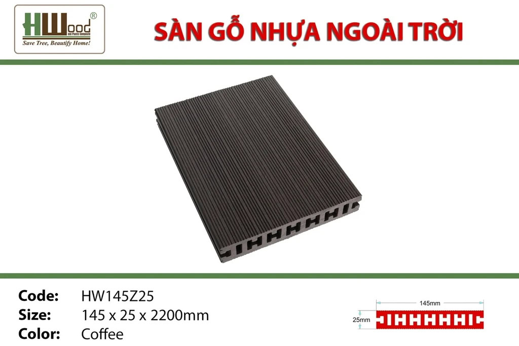 Hwood HW145Z25 Outdoor Wood Flooring