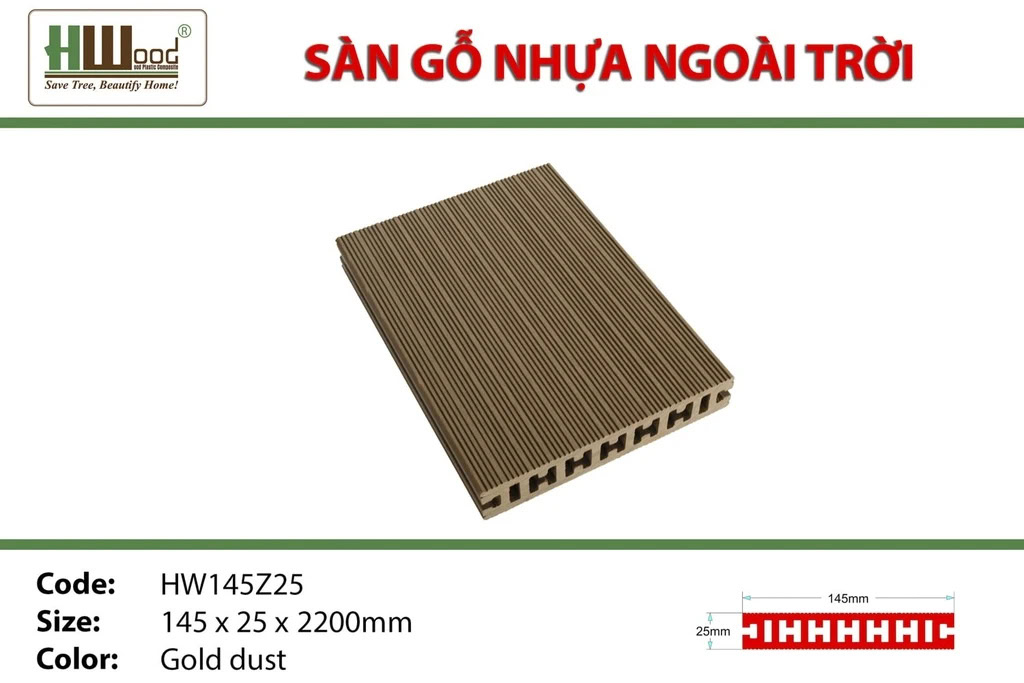 Hwood HW145Z25 Outdoor Wood Flooring