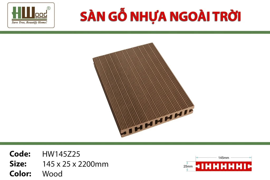 Hwood HW145Z25 Outdoor Wood Flooring