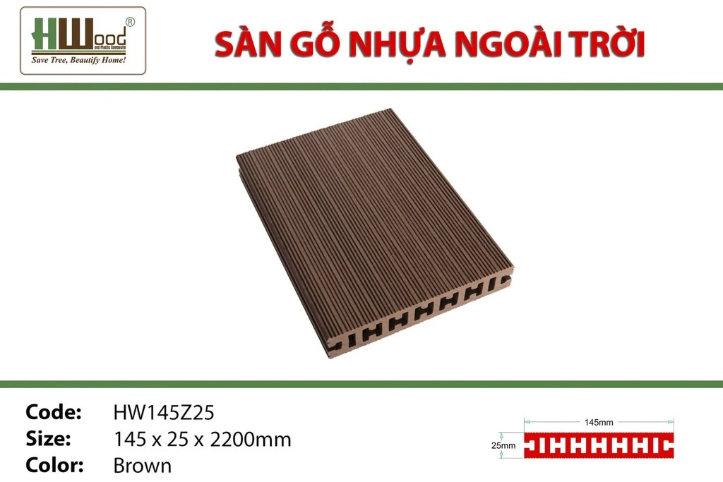Hwood HW145Z25 Outdoor Wood Flooring