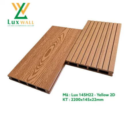 Luxwall LUX140H22-2D Yellow Outdoor Wood Flooring