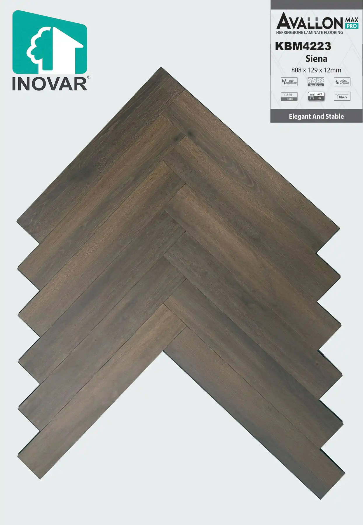 Inovar KBM4223 Herringbone Laminate Flooring