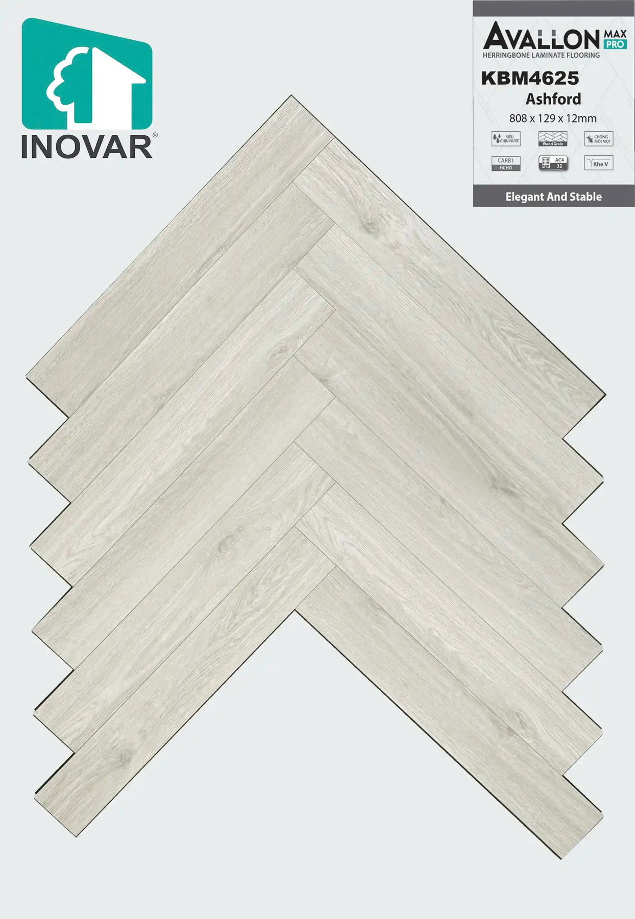 Inovar KBM4625 Herringbone Laminate Flooring
