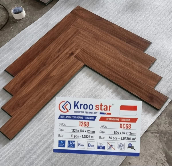 Sàn Gỗ Xương Cá KrooStar XC68
