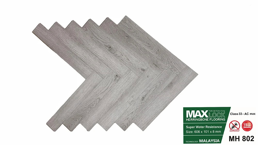 Sàn Gỗ Xương Cá Maxlock MH802