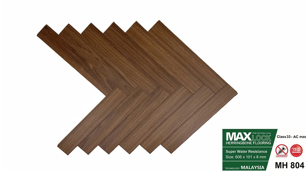 Sàn Gỗ Xương Cá Maxlock MH804
