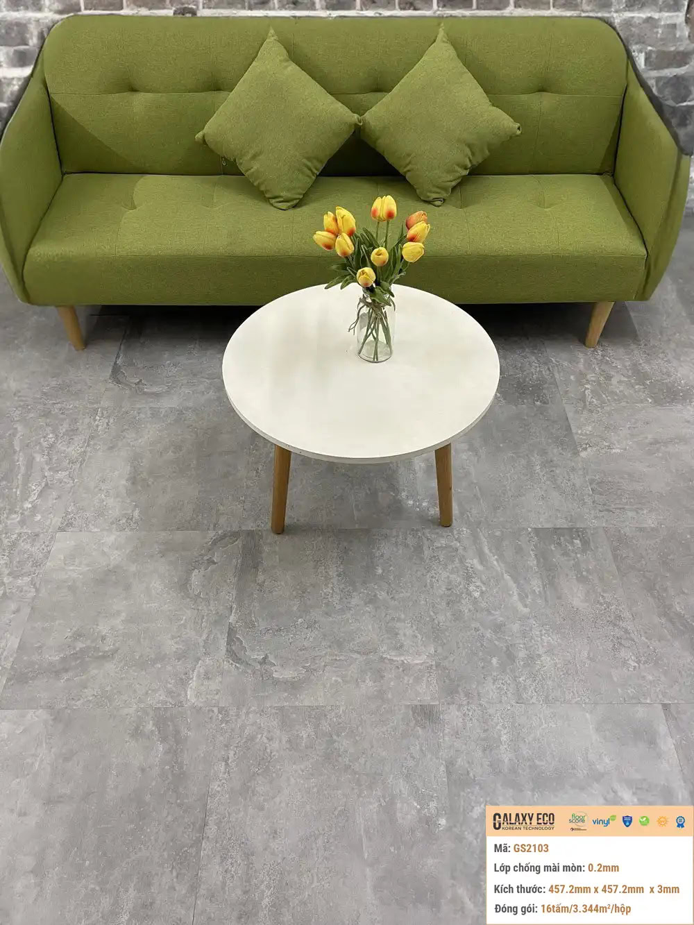 Galaxy Eco GS2103 Cement-Look Vinyl Flooring