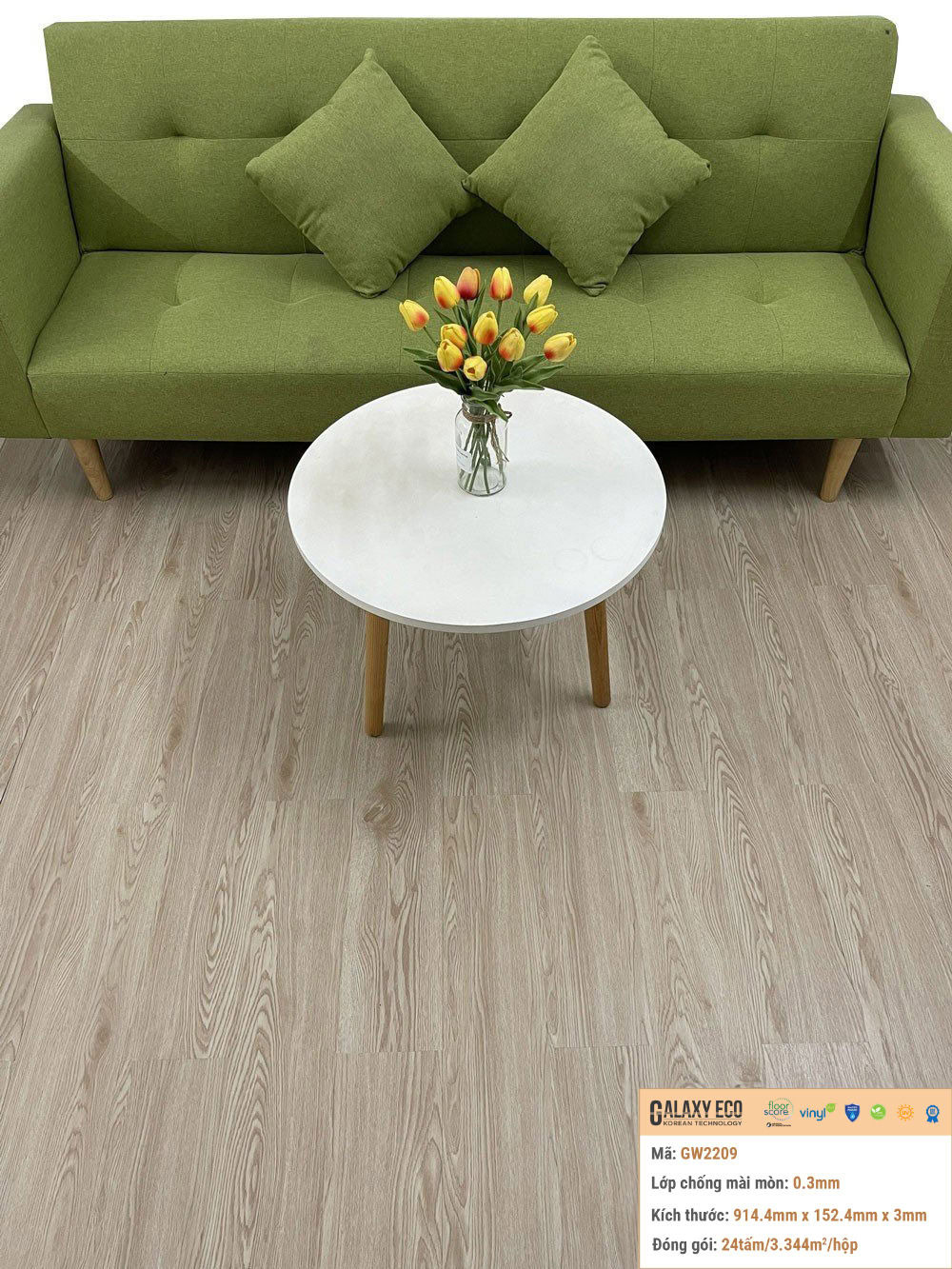 Sàn Nhựa Galaxy Eco GW2209