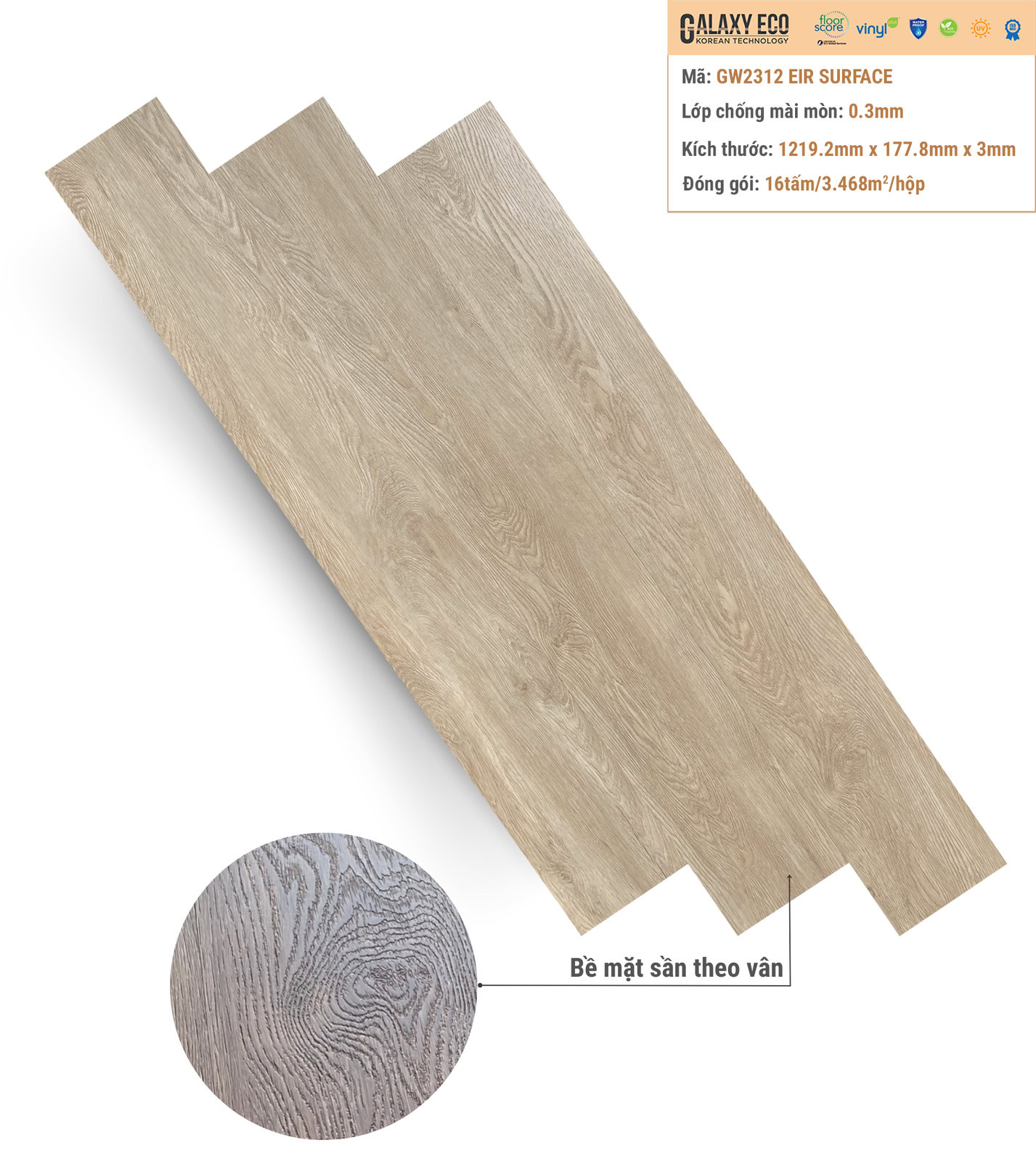 Galaxy Eco GW2312 vinyl flooring