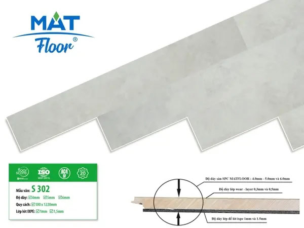 MatFloor S302 Click-lock Vinyl Flooring