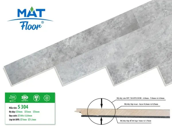 Matfloor S304 Click-lock Vinyl Flooring