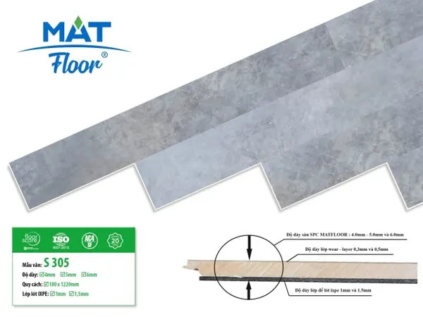 Matfloor S305 Click-lock Vinyl Flooring