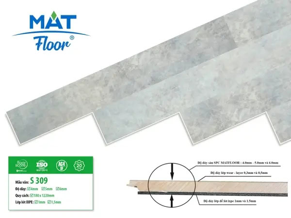 Matfloor S309 Click-lock Vinyl Flooring