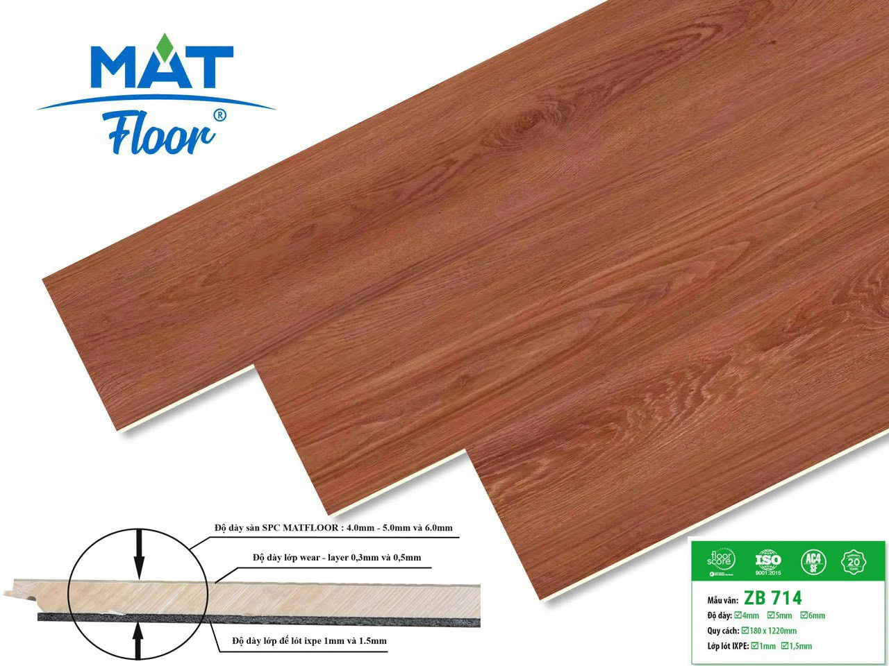 Sàn Nhựa Hèm Khóa MatFloor ZB714