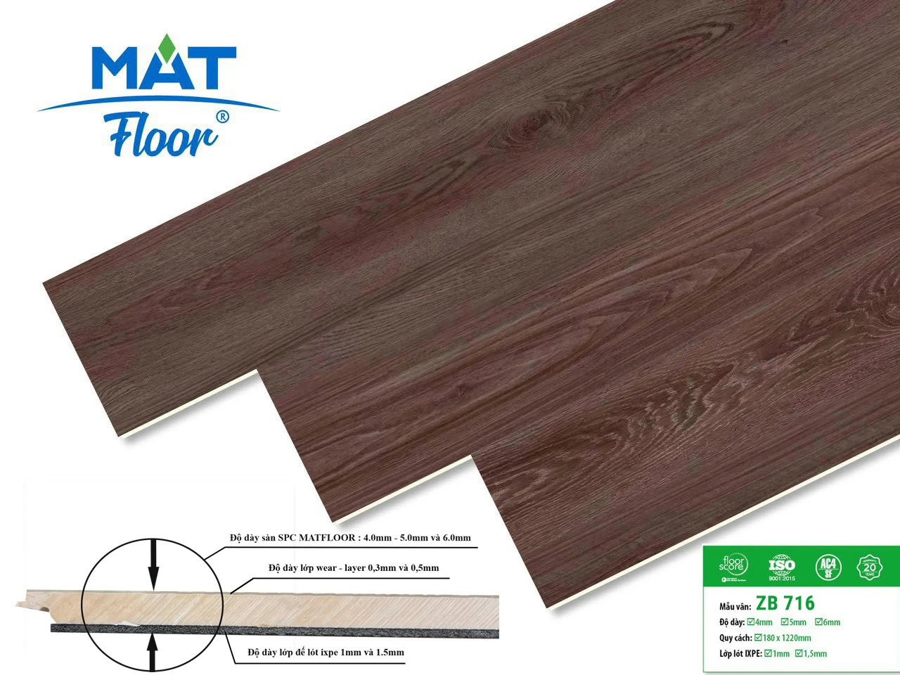Sàn Nhựa Hèm Khóa MatFloor ZB716