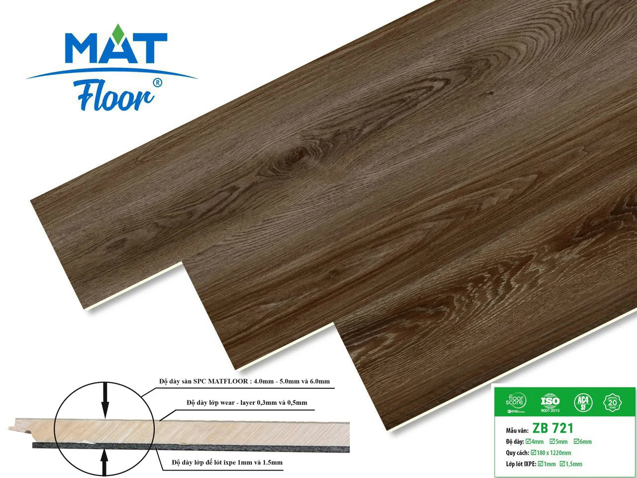 Sàn Nhựa Hèm Khóa MatFloor ZB721